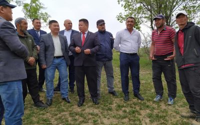Козучак айылында суу топтоочу БСРди тазалоо жана кеңейтүү иштери жүрүп жатат