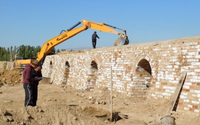 Бакай-Ата районунун Кең-Арал айылында кирпич заводу курулууда